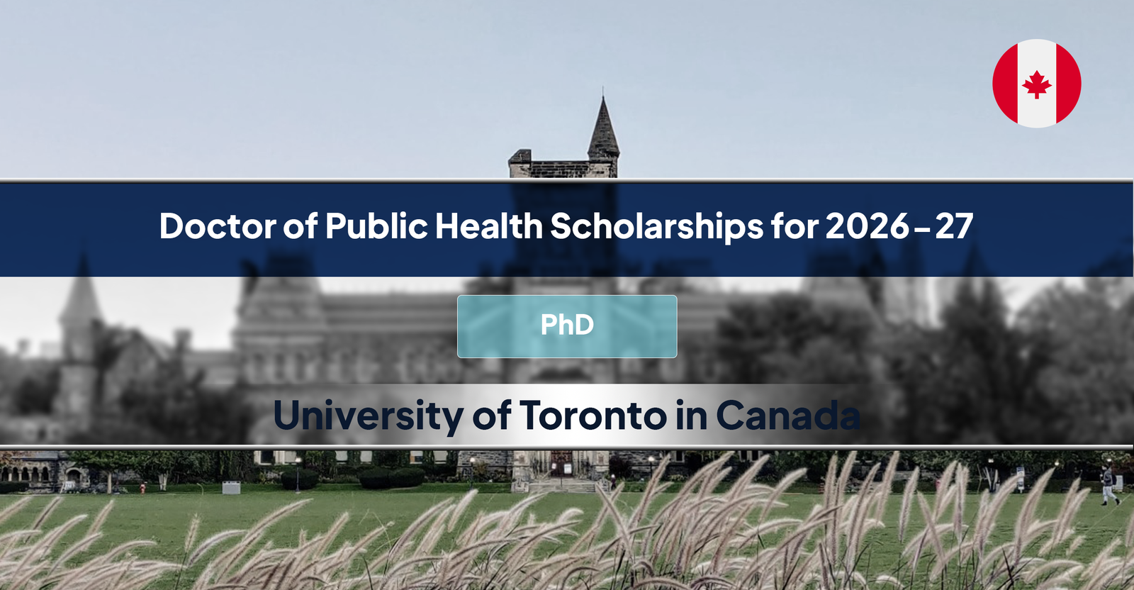 University of Toronto Scholarships