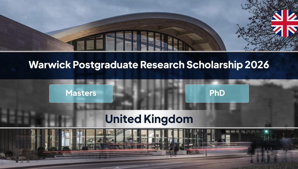 Warwick Postgraduate Research Scholarship