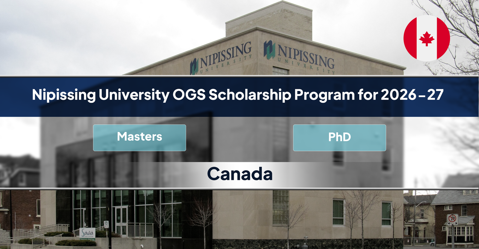 Nipissing University OGS Scholarship