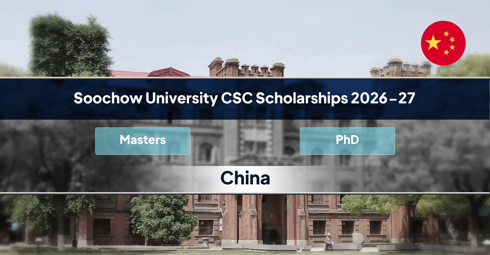 Soochow University CSC Scholarships