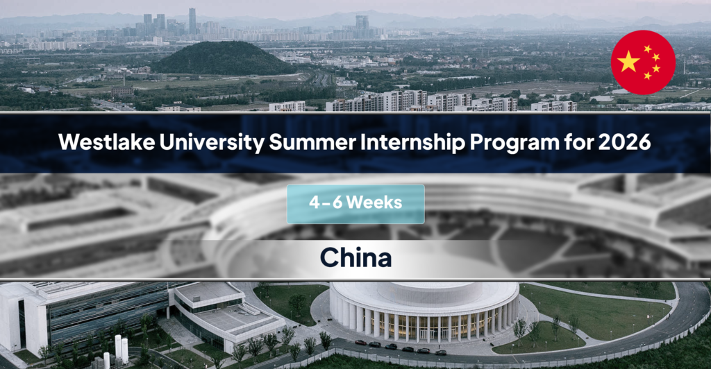 Westlake University Summer Internship